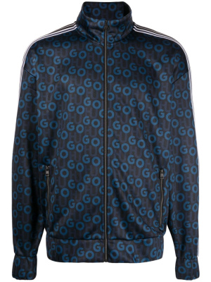

Logo-print zip-up jacket, HUGO Logo-print zip-up jacket