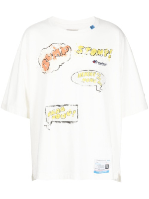 

Words Balloon graphic-print T-Shirt, Maison Mihara Yasuhiro Words Balloon graphic-print T-Shirt