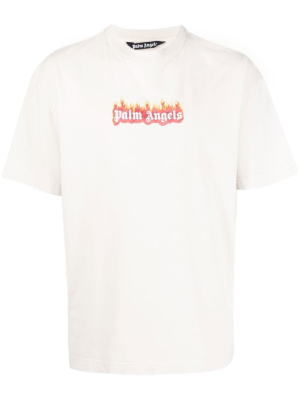 

Burning logo print T-shirt, Palm Angels Burning logo print T-shirt