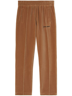 

Logo-print velvet track pants, Palm Angels Logo-print velvet track pants