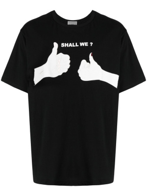 

Slogan-print T-shirt, Yohji Yamamoto Slogan-print T-shirt