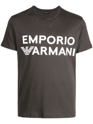 

Logo-print cotton T-shirt, Emporio Armani Logo-print cotton T-shirt