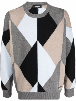 

Geometric-pattern wool jumper, Dsquared2 Geometric-pattern wool jumper