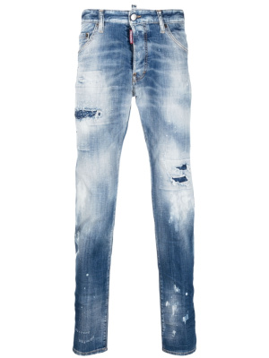 

Bleached-wash slim-fit jeans, Dsquared2 Bleached-wash slim-fit jeans