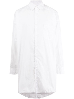 

Long-length crease-effect shirt, Yohji Yamamoto Long-length crease-effect shirt