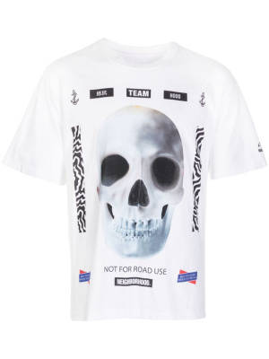 

Skull-print cotton T-shirt, Neighborhood Skull-print cotton T-shirt