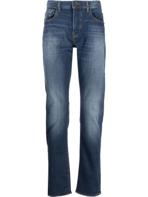 

Logo-patch straight-leg jeans, Armani Exchange Logo-patch straight-leg jeans