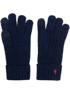 

Polo Pony cable-knit gloves, Polo Ralph Lauren Polo Pony cable-knit gloves