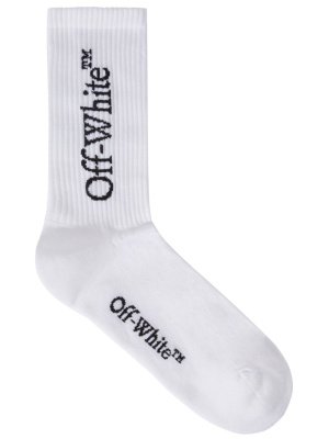

Logo-print mid-calf socks, Off-White Logo-print mid-calf socks