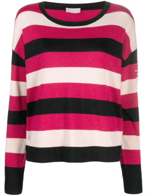 

Drop-shoulder striped jumper, LIU JO Drop-shoulder striped jumper