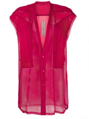 

Sleeveless sheer shirt, Rick Owens Sleeveless sheer shirt