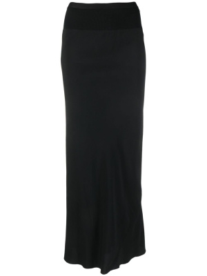 

High-waist satin skirt, Rick Owens High-waist satin skirt