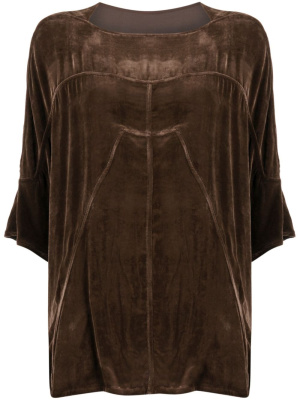 

Velour boat-neck blouse, Rick Owens Velour boat-neck blouse