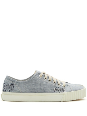 

Tabi low-top denim sneakers, Maison Margiela Tabi low-top denim sneakers