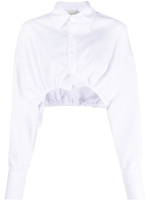

Long-sleeve cropped shirt, WOERA Long-sleeve cropped shirt