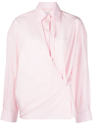 

Wrap-effect cotton-poplin shirt, Lemaire Wrap-effect cotton-poplin shirt