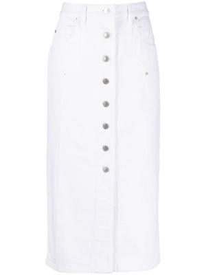 

Button-up denim midi skirt, ISABEL MARANT Button-up denim midi skirt