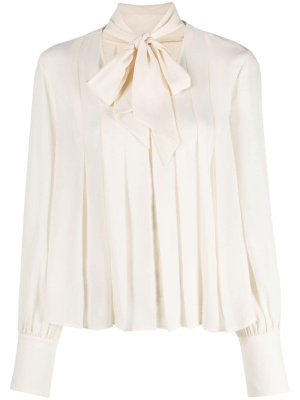 

Pussy-bow pleated blouse, BOSS Pussy-bow pleated blouse