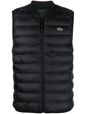 

Embroidered-motif padded gilet, Lacoste Embroidered-motif padded gilet