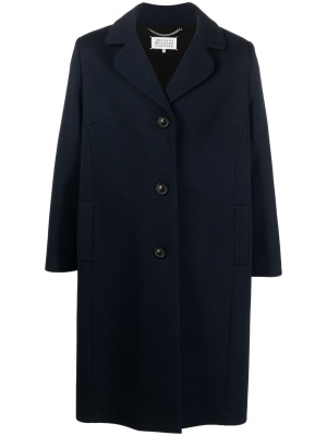 

Single-breasted wool-blend coat, Maison Margiela Single-breasted wool-blend coat