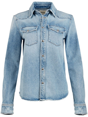 

Wesley long-sleeve denim shirt, KHAITE Wesley long-sleeve denim shirt