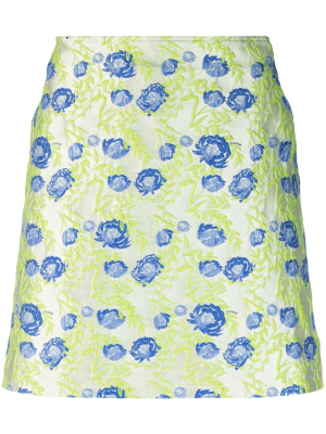 

Floral-jacquard miniskirt, GANNI Floral-jacquard miniskirt