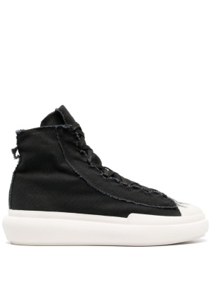 

Nizza distressed high-top sneakers, Y-3 Nizza distressed high-top sneakers