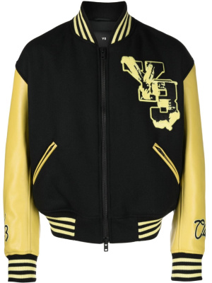 

Logo-patch letterman jacket, Y-3 Logo-patch letterman jacket