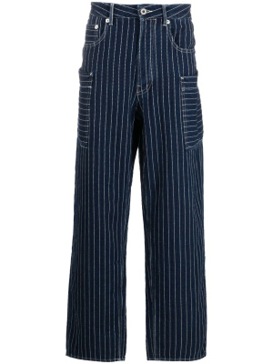 

Straight-leg striped cargo jeans, Kenzo Straight-leg striped cargo jeans