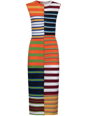 

Virgin-wool striped dress, Marni Virgin-wool striped dress