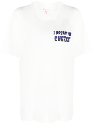 

Slogan-print organic cotton T-shirt, JW Anderson Slogan-print organic cotton T-shirt
