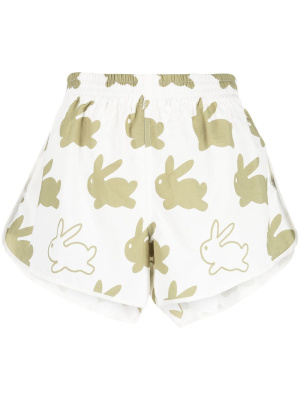 

Bunny elasticated-waistband shorts, JW Anderson Bunny elasticated-waistband shorts