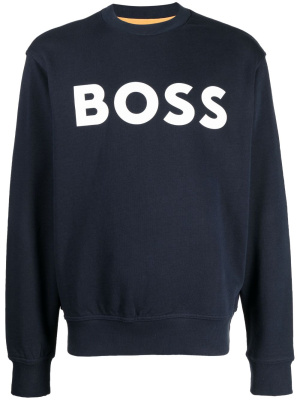 

Logo-print crew-neck sweatshirt, BOSS Logo-print crew-neck sweatshirt