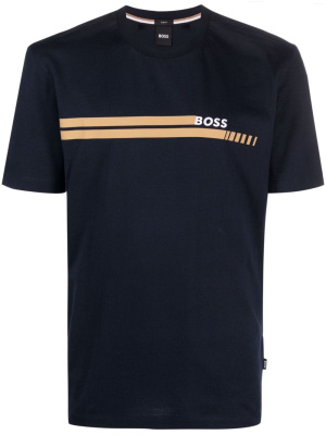 

Stripe-detail cotton T-shirt, BOSS Stripe-detail cotton T-shirt