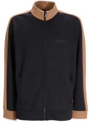 

Logo-print zip-up sweatshirt, BOSS Logo-print zip-up sweatshirt
