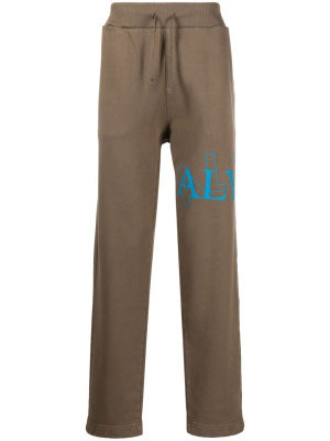 

Logo-print straight-leg track pants, 1017 ALYX 9SM Logo-print straight-leg track pants
