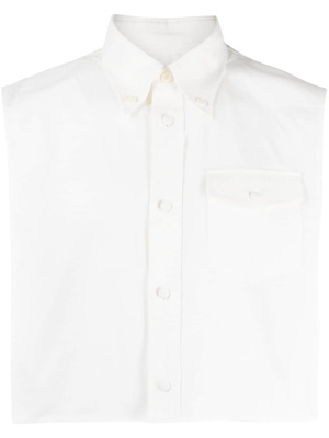 

Cotton-blend shirt vest, Takahiromiyashita The Soloist Cotton-blend shirt vest