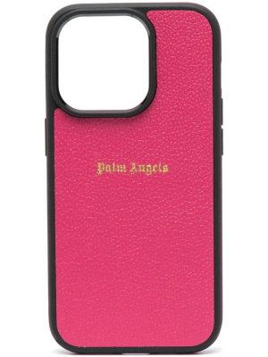 

Logo-print iPhone 14 case, Palm Angels Logo-print iPhone 14 case
