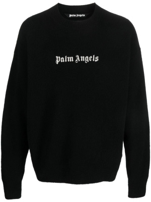 

Logo-embroidered jumper, Palm Angels Logo-embroidered jumper