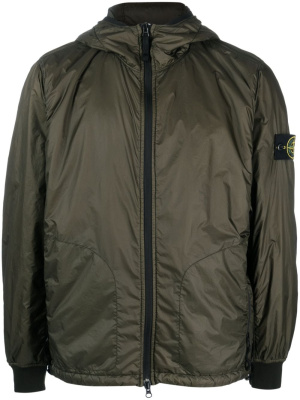 

Compass-motif hooded jacket, Stone Island Compass-motif hooded jacket