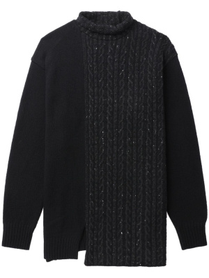 

Chunky-knit high-neck jumper, Yohji Yamamoto Chunky-knit high-neck jumper