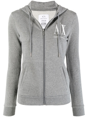 

Chest logo-print hoodie, Armani Exchange Chest logo-print hoodie