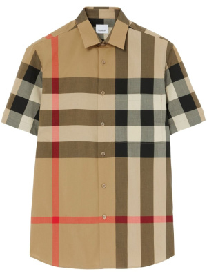 

Checkered short-sleeved shirt, Burberry Checkered short-sleeved shirt