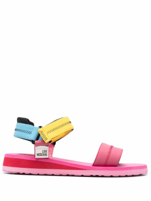 

Colour-block open-toe sandals, Love Moschino Colour-block open-toe sandals