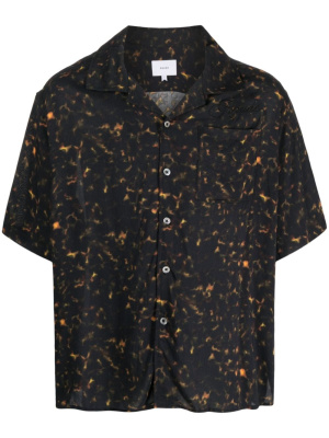 

Abstract-print logo-embroidered shirt, Rhude Abstract-print logo-embroidered shirt