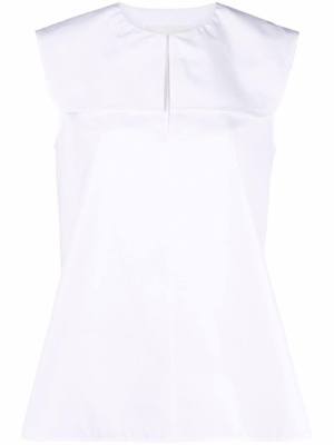 

Gout-closure sleeveless blouse, Jil Sander Gout-closure sleeveless blouse