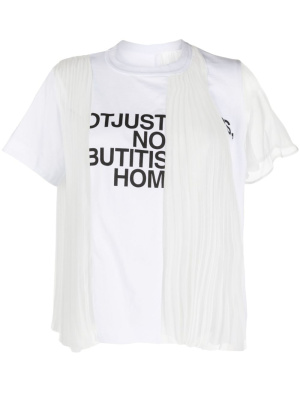 

Asymmetric cotton T-shirt, Sacai Asymmetric cotton T-shirt