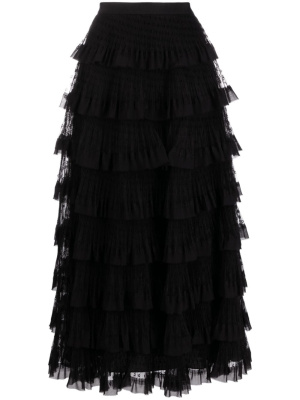 

Ruffled point d’esprit tulle skirt, RED Valentino Ruffled point d’esprit tulle skirt