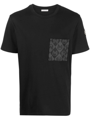 

Monogram-pocket cotton T-shirt, Moncler Monogram-pocket cotton T-shirt