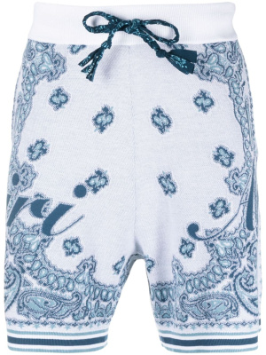 

Paisley-print drawstring-waist shorts, AMIRI Paisley-print drawstring-waist shorts